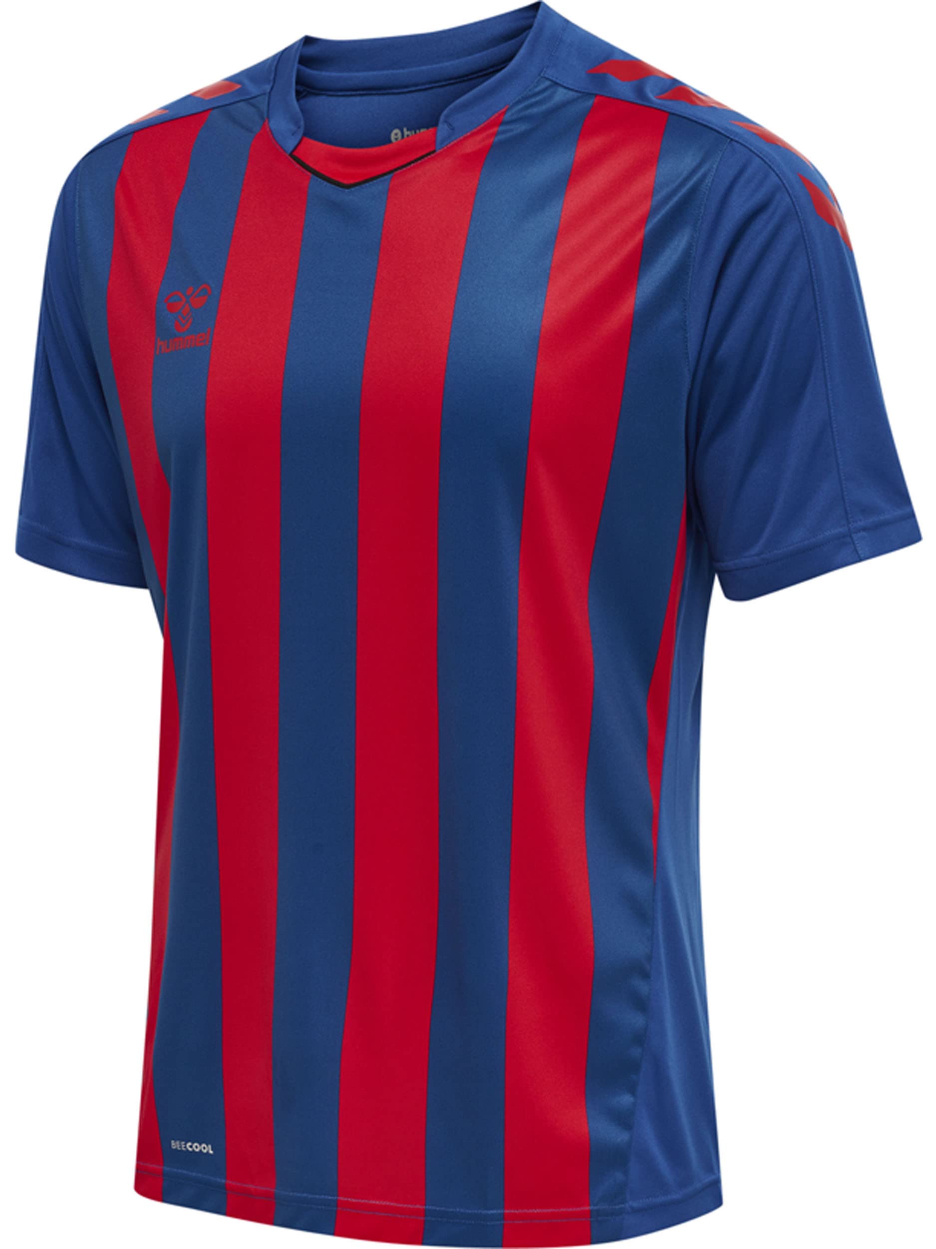 hummel Men's Hmlcore Xk Striped Jersey S/S T-Shirt Blue, True Blue/True Red, 3XL - Image 4