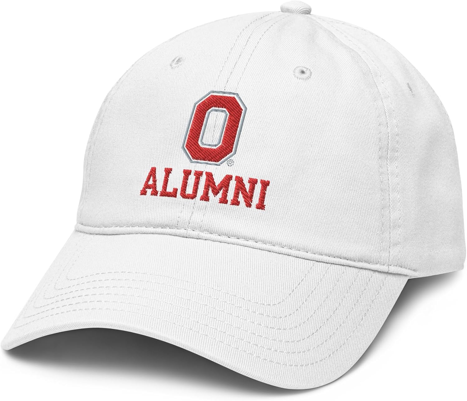 Ohio State Buckeyes Alumni White Officially Licensed Adjustable Baseball Hat
