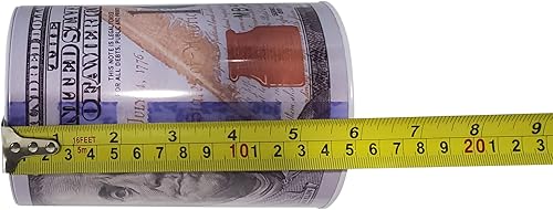 Miniatura 8 de Paquete de 3 alcancías de billetes de $100 – Alcancía alta de metal para todas las edades, tarro de ahorro de dinero de lata reutilizable duradero –