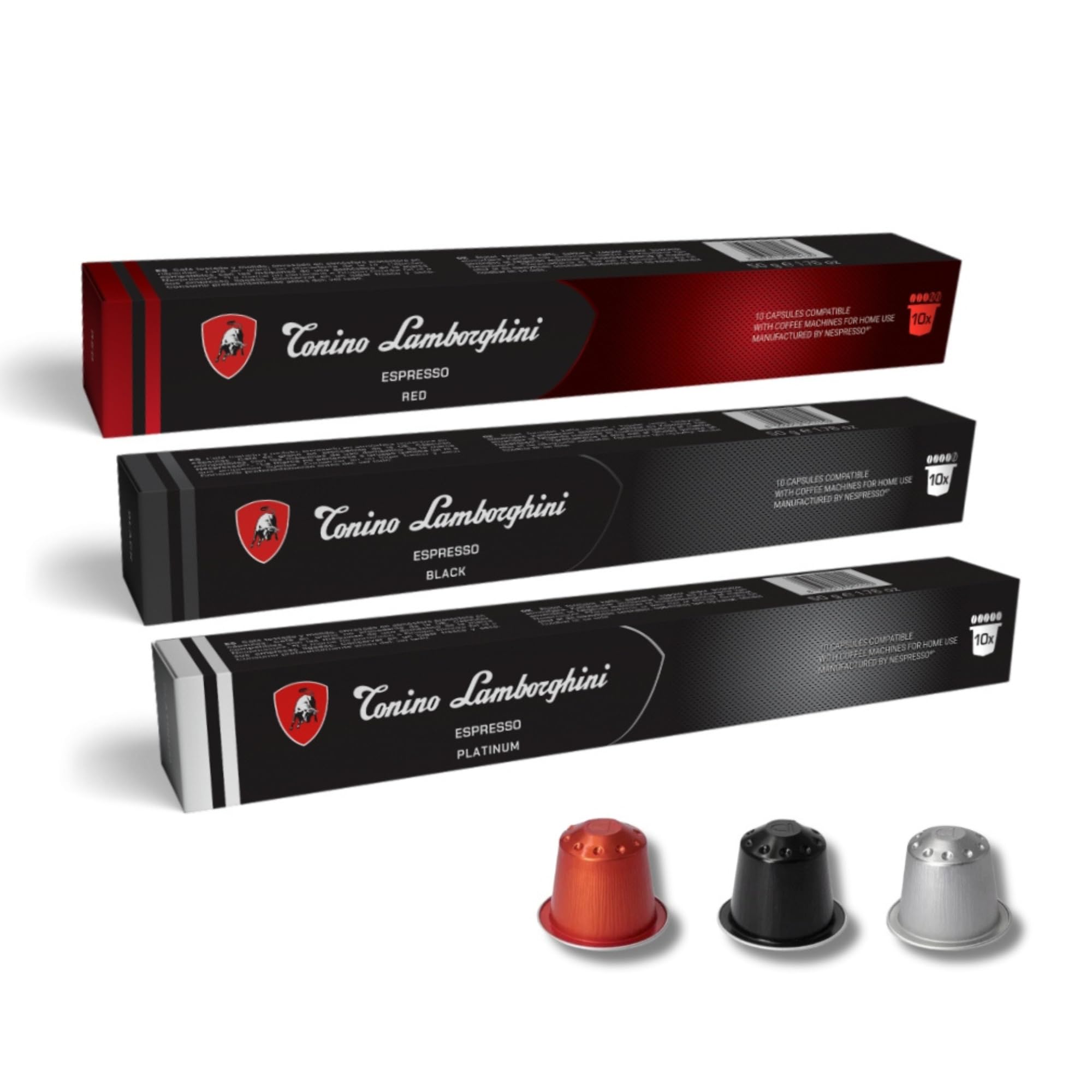 Nespresso T.Lamborghini Favorites Pack Coffee Capsules, 30 Aluminium Pods (Compatible with Nespresso Original Machines) | Dark & Medium Roast Espresso Pods (B0D91S9TKS) Amazon Price History, Amazon Price Tracker