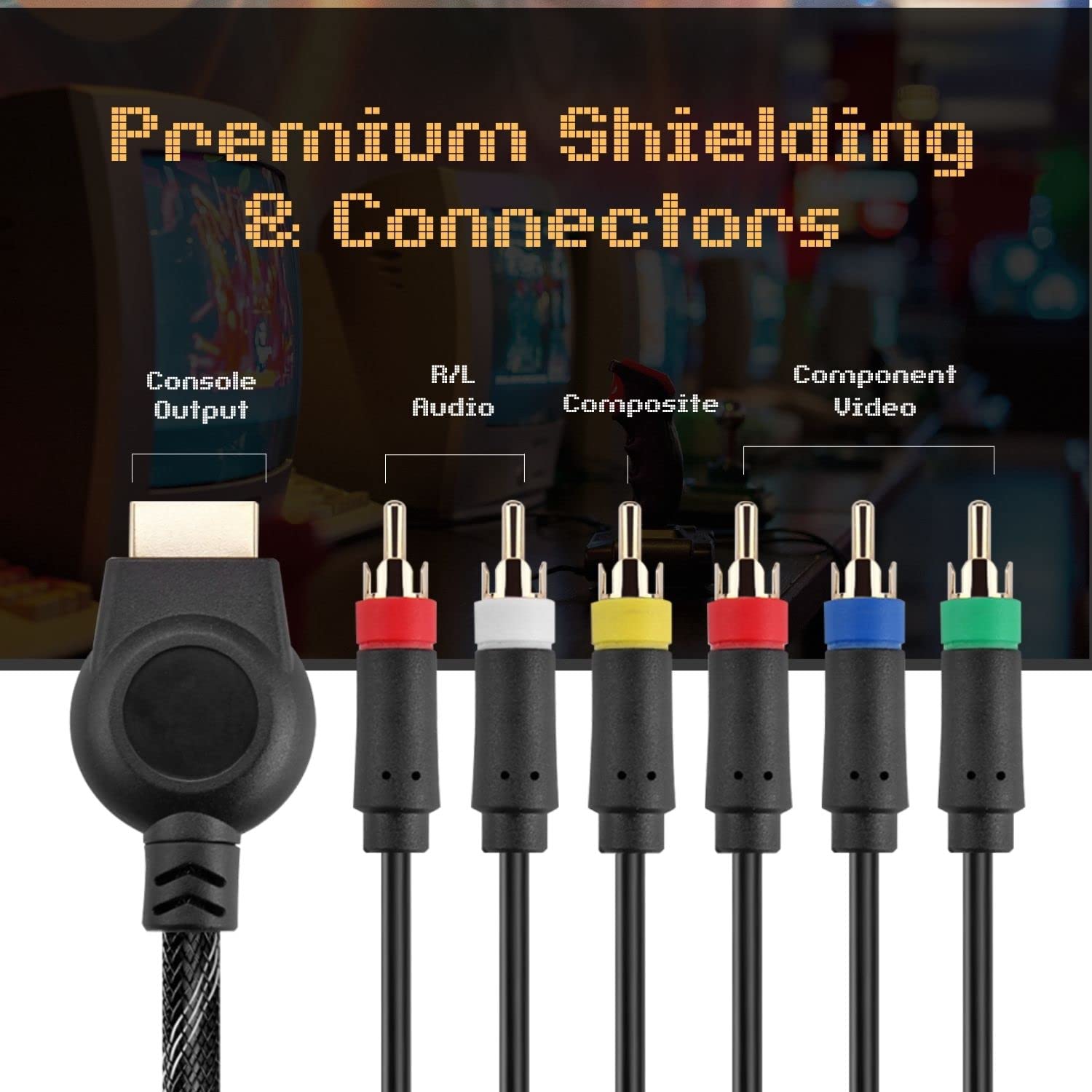 TNP PS3 PS2 Component AV Cable (6 Feet) Premium High Resolution HDTV Component RCA Audio Video Cable for Sony Playstation 3 PS3 and Playstation 2 PS2 Gaming Console [Playstation 3]
