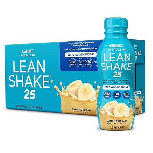 GNC Total Lean Shake 25 - Crema de plátano - 12 botellas