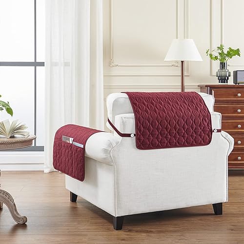 Miniatura 6 de RBSC - fundas para sofá reclinables (2019) para el hogar, 100% impermeable, antideslizante, lavable, protección si tienes mascotas, bebés, perros,