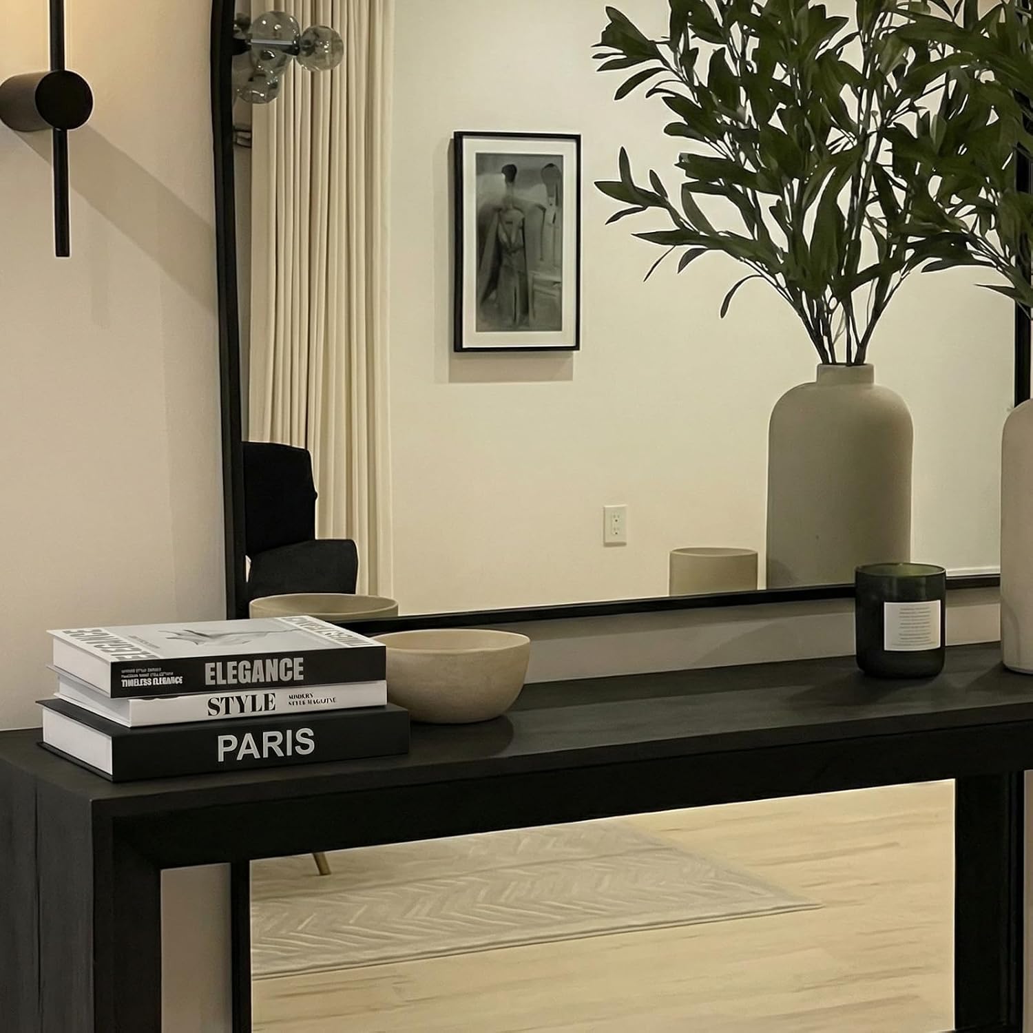 Cholemy 3 PCS Faux Decorative Books Enhance Home Decor Coffee Table, Bookshelf Styling &Modern Aesthetic Accent for Living Room, Office, Entryway or Bookshelf Display (Minimalism)