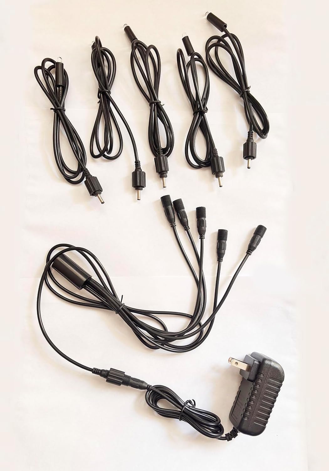 12V Tabletop Fountain Indoor Outdoor Fountain 5 LED-Lights Underwater Feature for Modern Home and Office Indoor Decoration DIY Light Replacement with Adapter US (Color Slowly Changed)