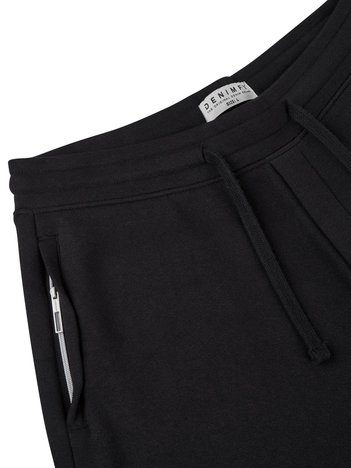 DENIMFY Kurze Hosen Herren DFPablo 2er Pack Regular Fit Sweat Shorts | Bermuda Sportshorts Sommer Beige Schwarz Grau S M L XL XXL 3XL 4XL 5XL