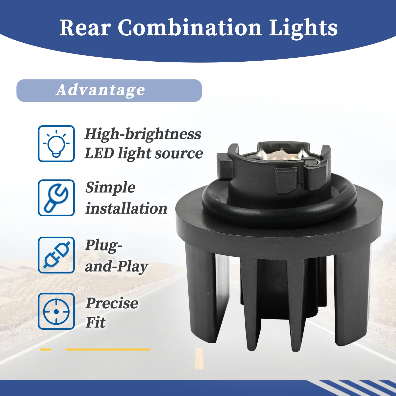 Amazon | Getfarway 81536-15120 リアブレーキテールライトLED電球 12V
