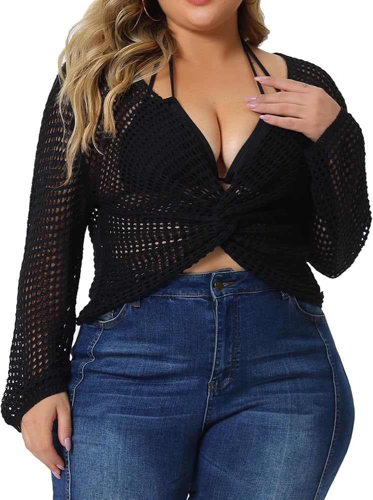 plus crochet top