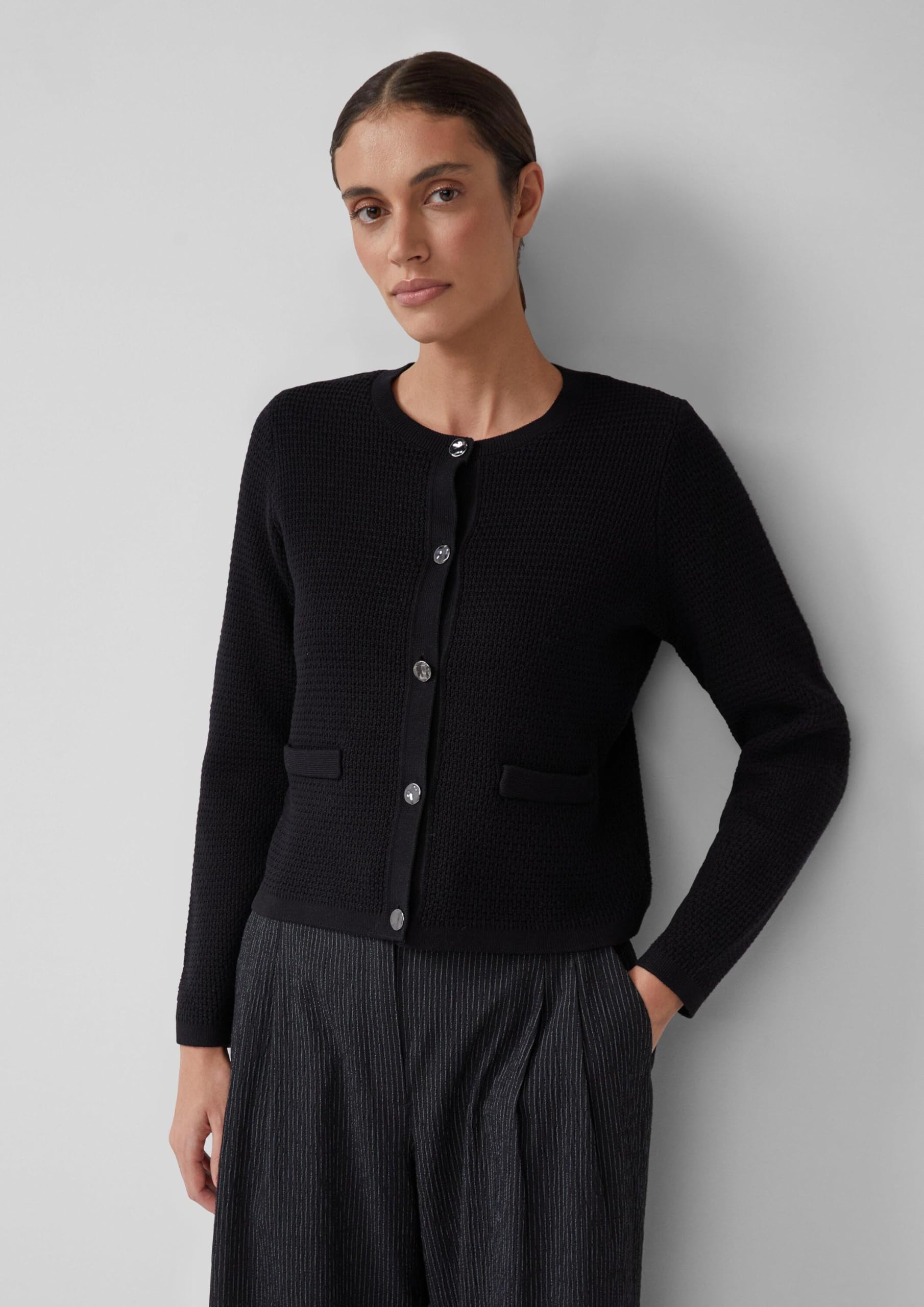 s.Oliver Schwarz LABEL Cardigan
