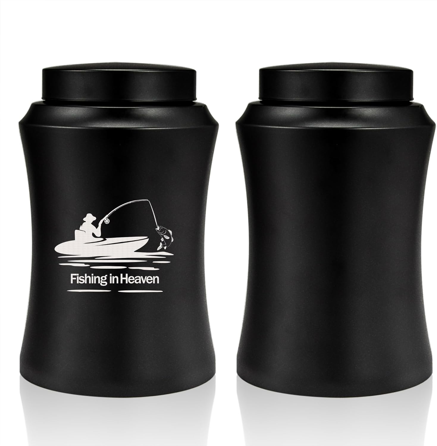 Fishing in Heaven Adult Male Cremation Urns - Large Decorative Burial Urns for Human Ashes - Memorial & Funeral Urn Up to 220 LBS (Customize)