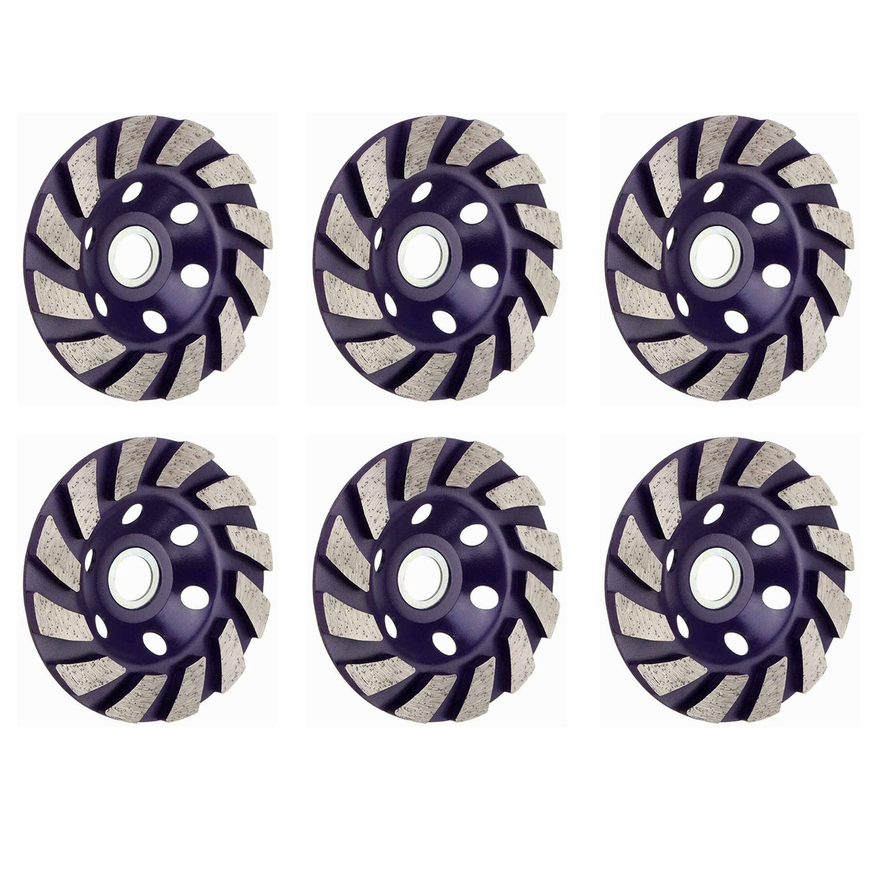Jnchdghwa 6pcs 100mm Grinding Wheel Disc Bowl Shape Grinding Cup Concrete Stone Ceramic Cutting Disc Power Tool