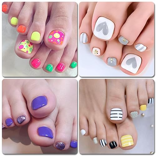 Miniatura 6 de LoveOurHome Uñas postizas a presión para mujer, uñas postizas con pestañas de pegamento, 576 unidades, uñas postizas a presión, uñas cortas