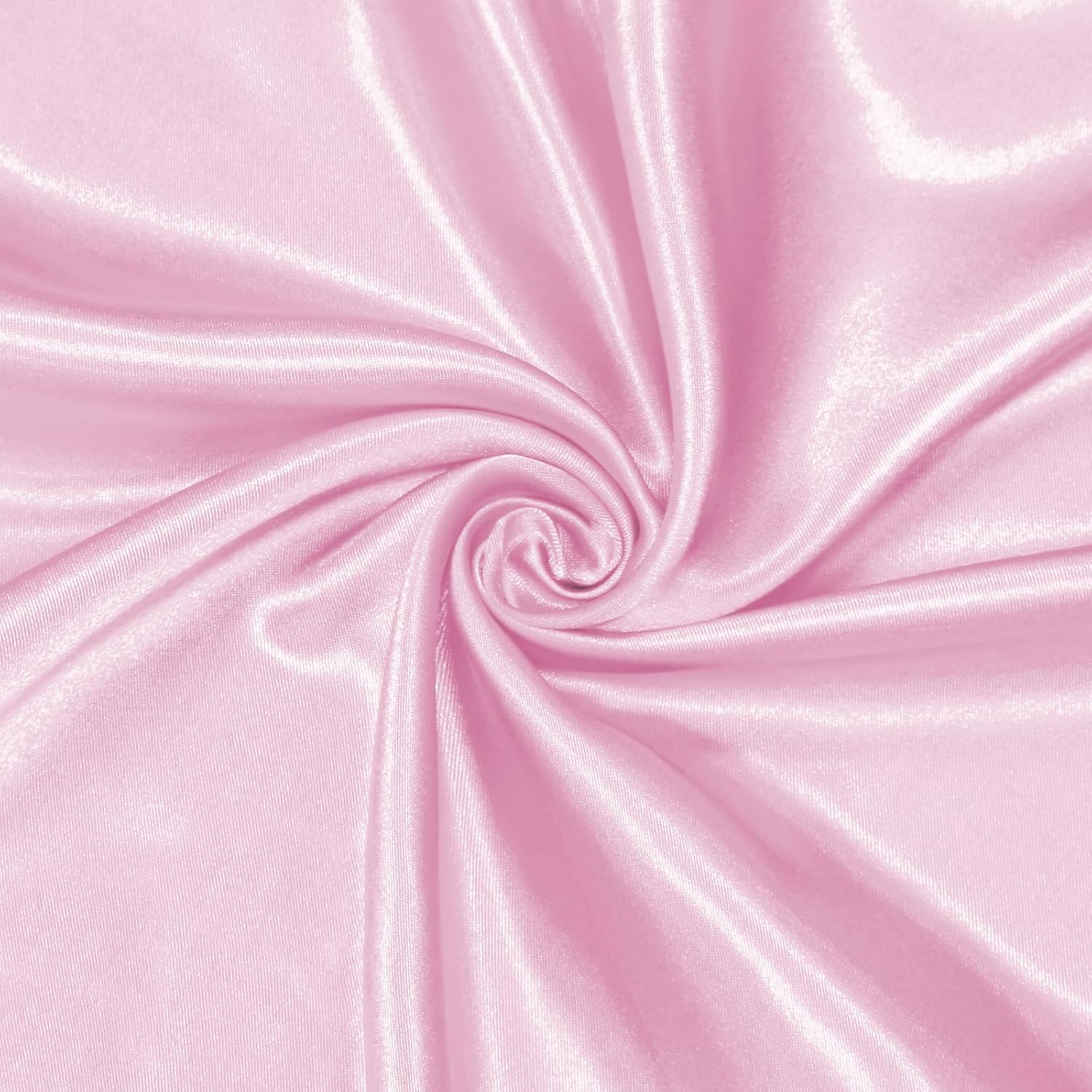 Homiest Pink Satin Fabric by The Yard, 1 Yard x 58 Inch