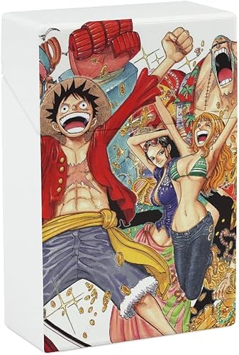 Amazon Pihudkh ワンピースone Piece タバコケース キングサイズ メンズタバコボックス 本収納可 煙草ケース 保護カバー 軽量 手巻きタバコケース 男女兼用 シガレットケース ロング タバコ ワンタッチ開けタバコ箱 Free Size シガレットケース