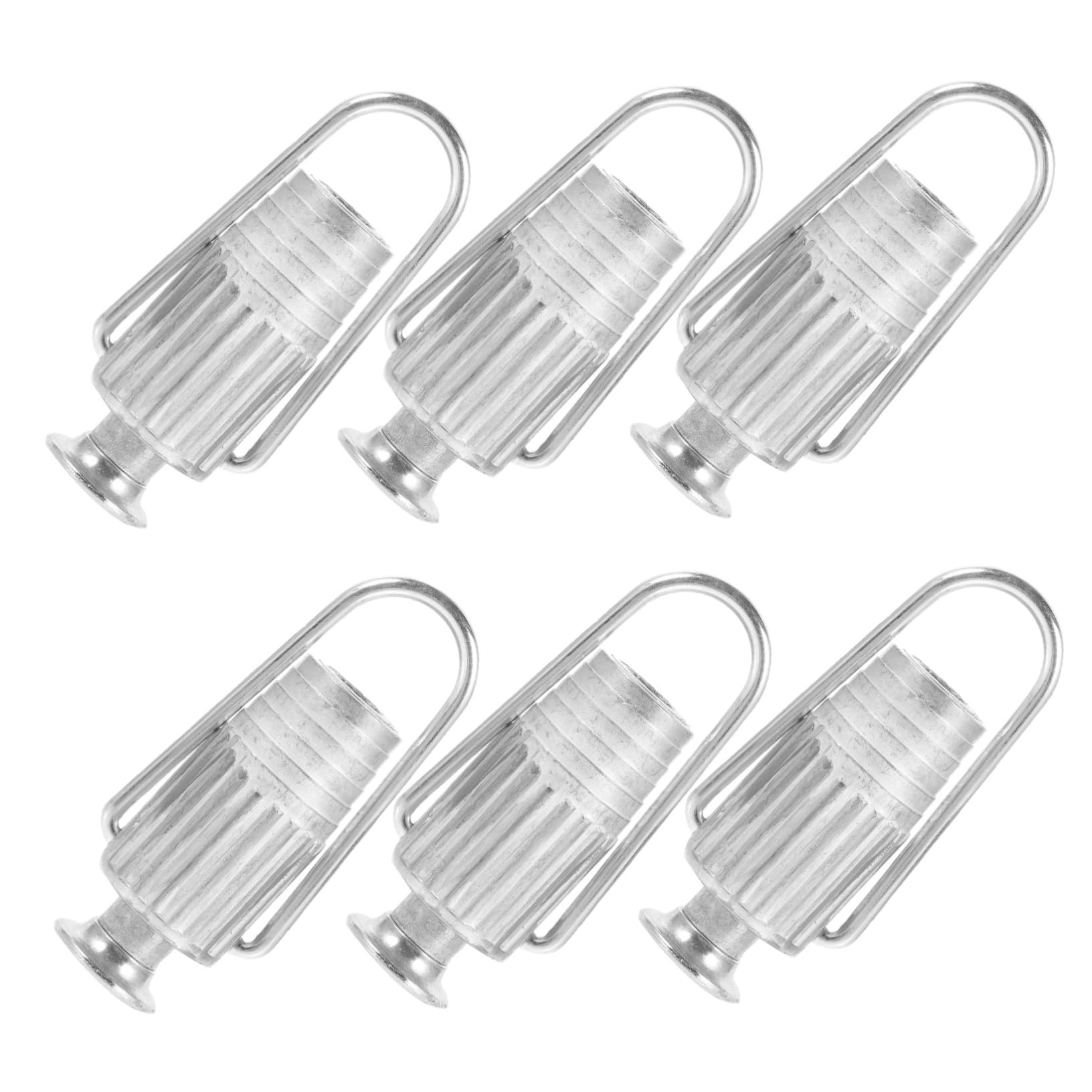 PRETYZOOM 6 Stück Wäscheleinenspanner Für Wäscheleinen Seilspannungsregler Wäscheleinenspanner Aus Metall Hochleistungs Aluminium Leinenspanner Silber