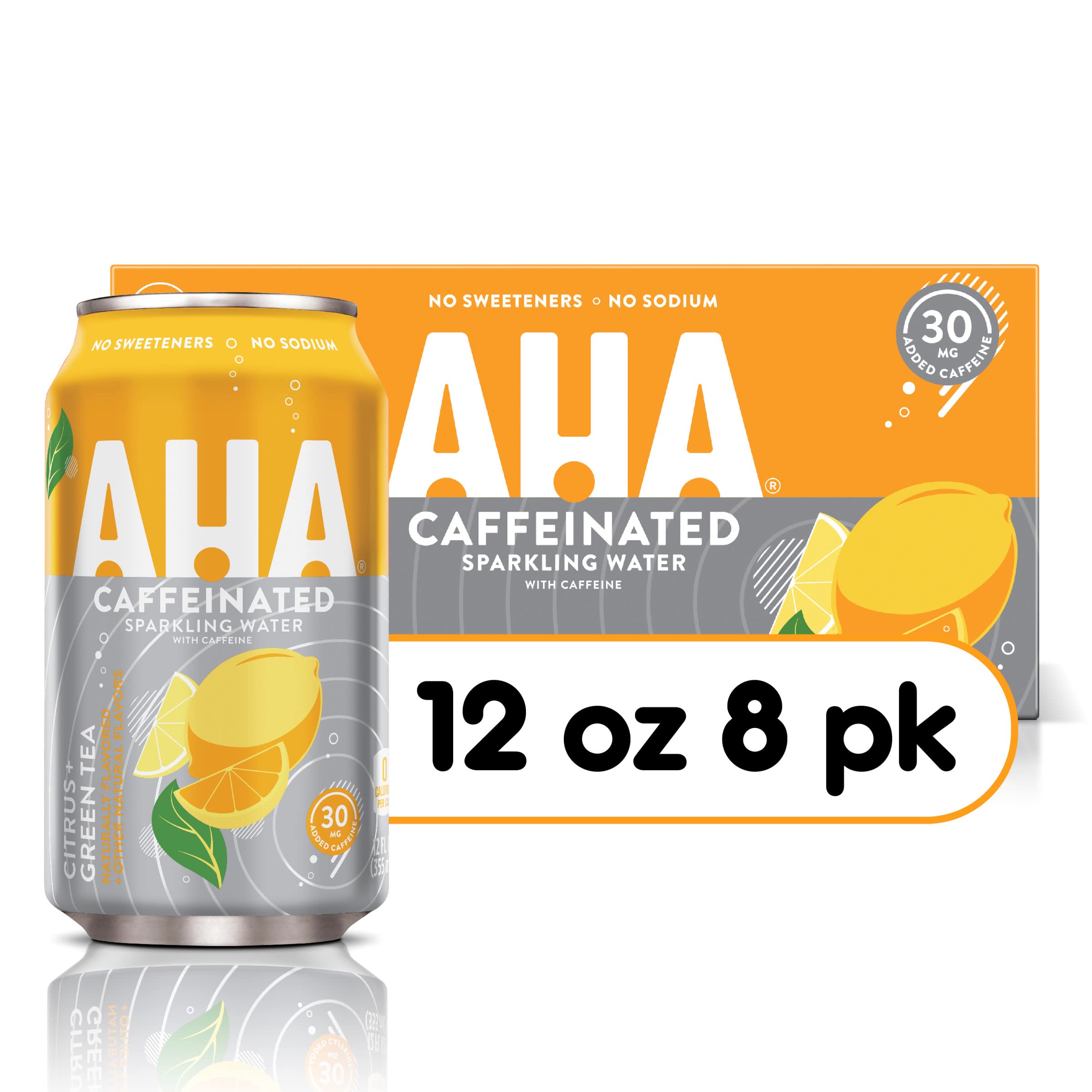 Amazon.com : AHA 12oz 8pk (Citrus + Green Tea) : Everything Else