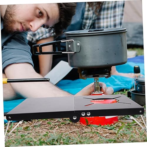 Miniatura 9 de Yardwe Portable Folding Camping Table Ultralight Picnic Table for Hiking Beach Fishing Outdoor Use Wear-Resistant Compact for Backpacking and Travel