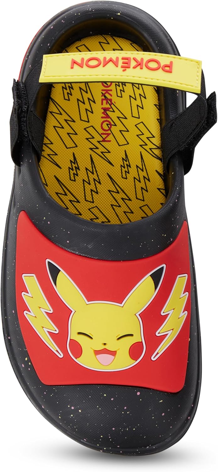 Pokemon Pikachu Boys Clog Sandal – Pikachu, Charizard, Squirtle Youth Molded EVA Clog Sandal - Lightweight for All-Day Comfort
