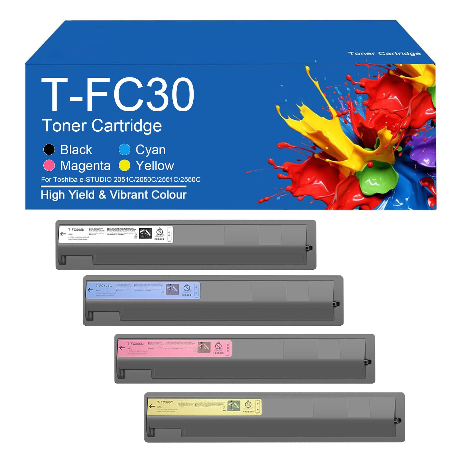 Toner T-FC30 compatible Toshiba 2050C haute capacité 7000 pages pour des textes nets
