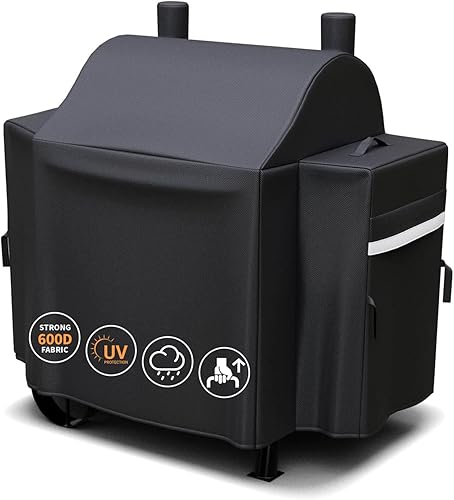 Grisun Funda para parrilla para ahumador de flujo inverso Oklahoma Joe's Longhorn, antidecoloración, impermeable, para parrillas de flujo inverso de