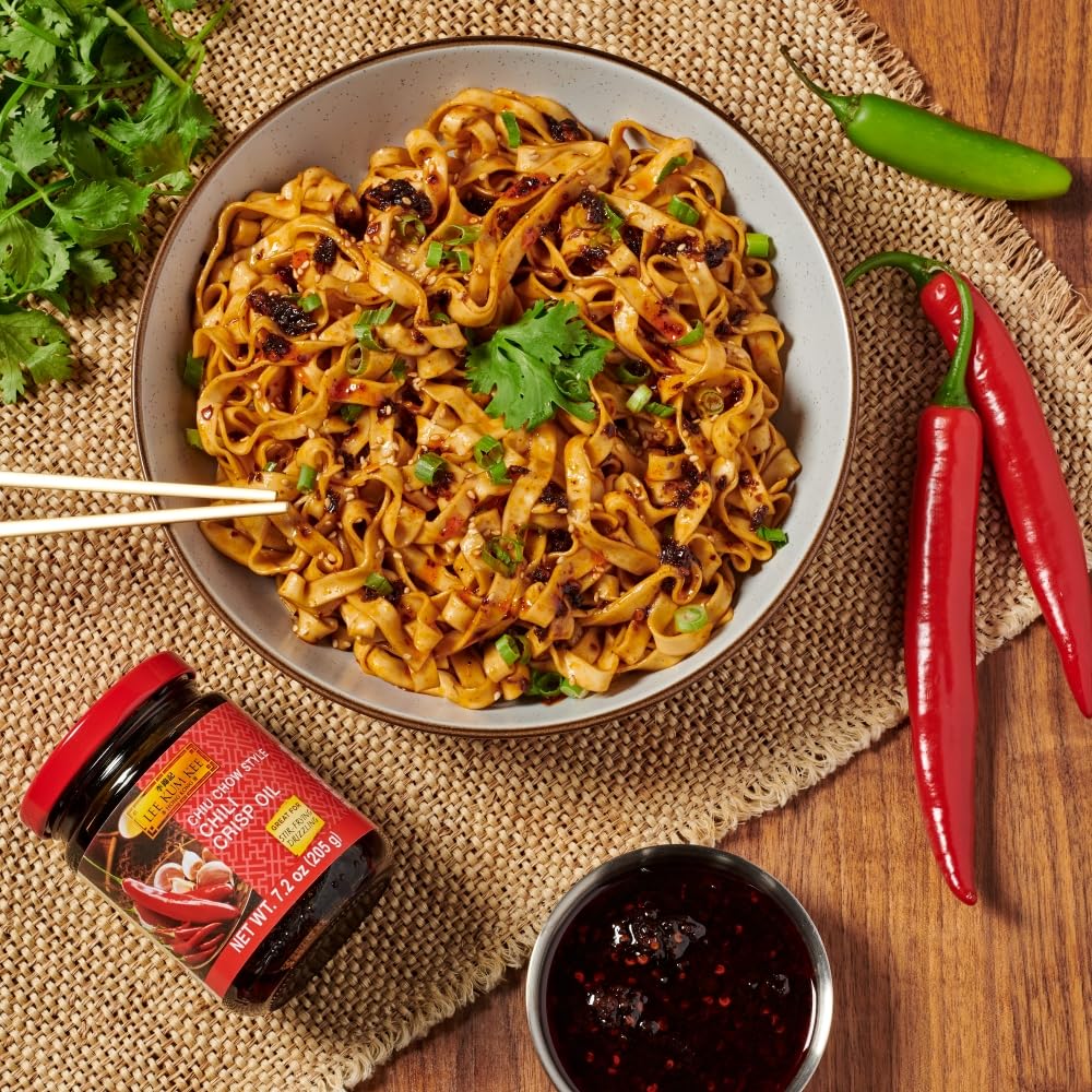 Lee Kum Kee Chiu Chow Chili Crisp Oil (7.2 oz - 2 Pack) Spicy and Savory Chili Crisp Oil for Authentic Asian Cuisine, Perfect for Dips, Drizzling, Noodles, Wontons & Dumplings, & Stir-Frying image 4