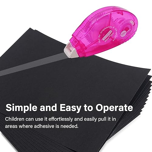 Miniatura 5 de Glue Runner - Rodillo de cinta adhesiva permanente de doble cara, 0.3 x 360 pulgadas, aplicador de rodillo adhesivo permanente de puntos  6 paquetes