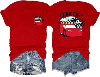 Car Shirt Vintage Magical Tshirt for Women Trendy Cars Graphic Tee Summer Casual Short Sleeve Tops