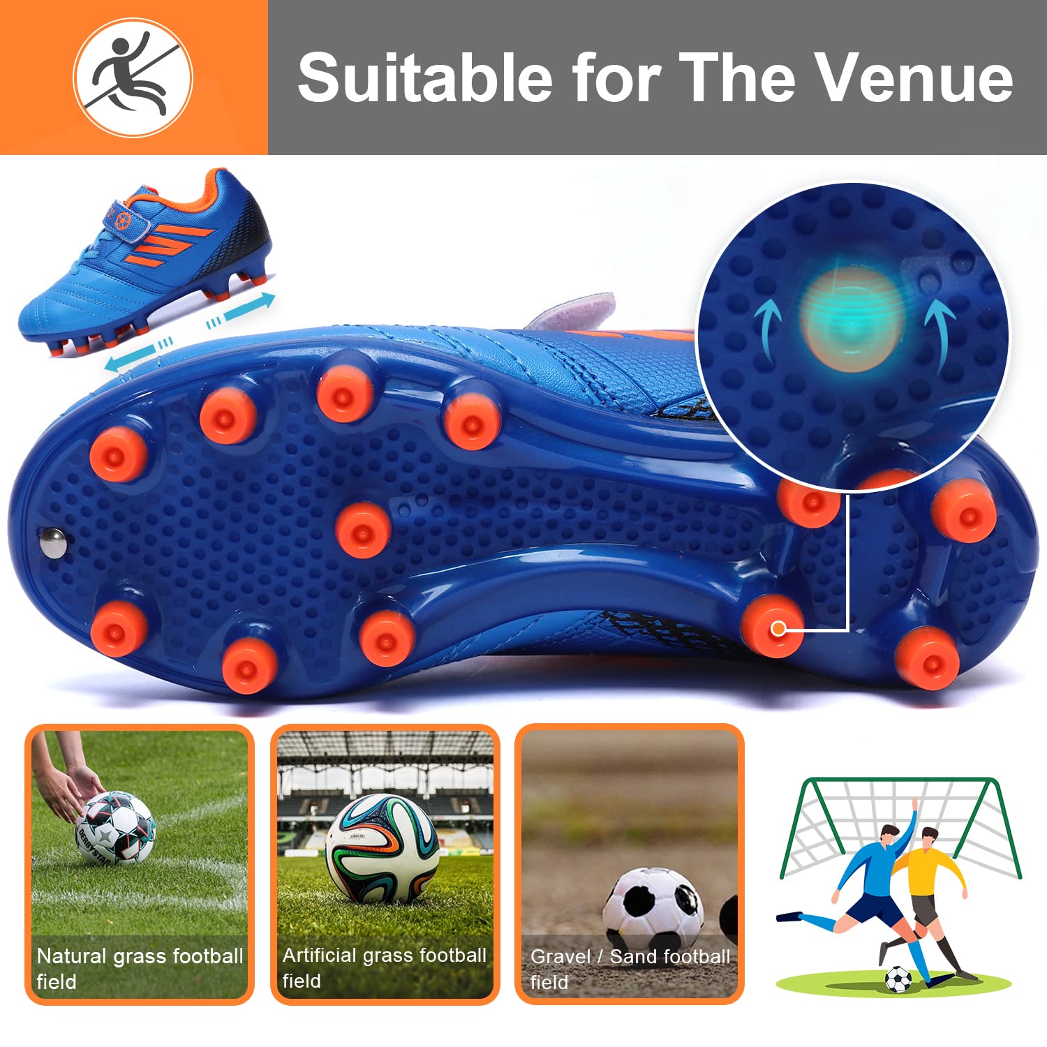 Scarpe da Calcio da Bambino Scarpe da Allenamento Bambini Teenager Scarpe da Calcio da Ragazzo Scarpe da Calcio da Uomo Scarpe da Calcio da Ragazze