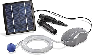Esotec Teichbelüfter Solar AIR S, 6-9V/DC 120l/h Sauerstoffpumpe Teich, Teichpumpe, Luftpumpe Gartenteich, Teichzubehör, Belüftungspumpe, Solarpumpe, Sauerstoffversorgung, 101870
