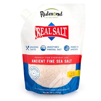 REDMOND Real Salt - Natural Unrefined Fine Salt, 26 Ounce Pouch 1 Pack