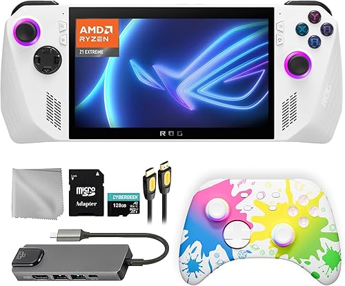 Asus ROG Ally 512GB Gaming Handheld 7 pulgadas pantalla táctil 120Hz FHD 1080p AMD Ryzen Z1 Extreme Procesador, controlador inalámbrico de inyección