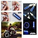VISTAR Car/Bike/Bicycle Tyre Led Light Rim Valve Cap Flashing With Motion Sensor Blue Color (Set Of 4 Pcs) COMBO PACK gallery image