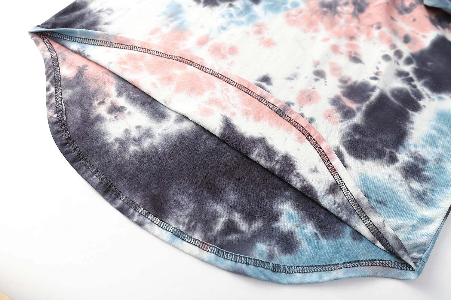 YININF Mens Hipster Hip-Hop Tees Stylish Longline Urban Streetwear Latest NYC Fashion T-Shirts (X-Large, Blue-2 L)