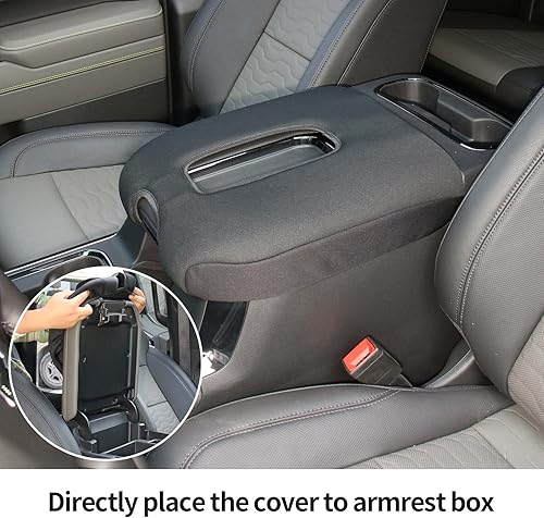 Miniatura 5 de Hoolcar Funda para reposabrazos de consola central, compatible con Chevrolet Silverado y GMC Sierra 2019-2023, Chevy Suburban 2020-2023, accesorios