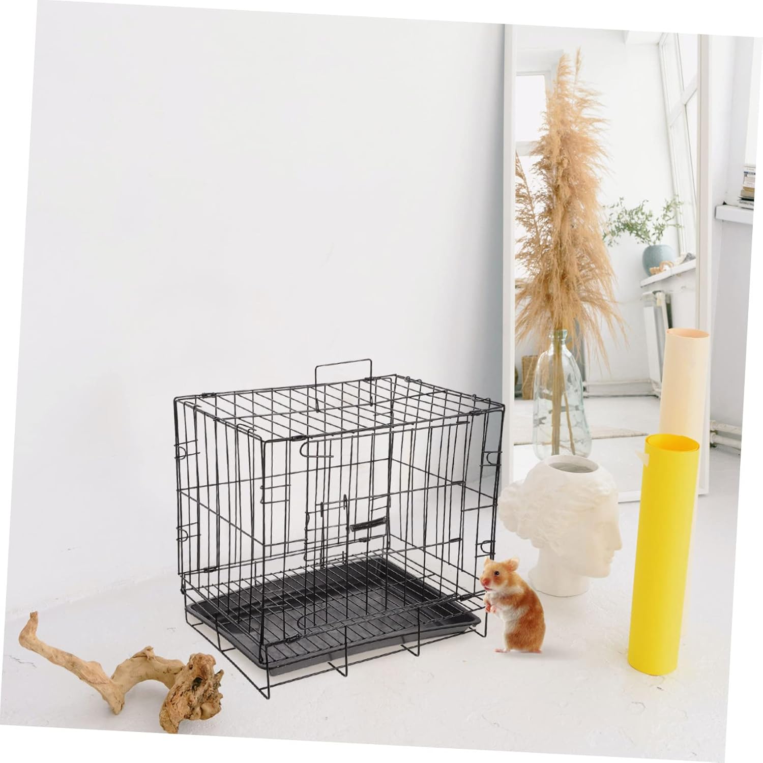 1set Practical Pet Supplies Craftsmanship Dog Crate Iron Wire Pet Kennel Cozy Nest for