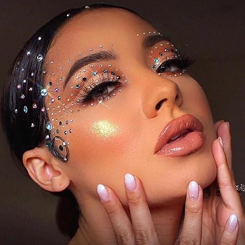 Miniatura 1 de Gemas negras Mariposas Negras Tatuaje Temporal Pegatinas Cabello Cara Rhinestone Mariposas Negras Mujeres Festival Prom Cosplay Maquillaje Rave