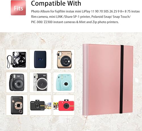 Miniatura 4 de Paquete de 2 álbumes de fotos de 432 bolsillos para cámara Fujifilm Instax Mini, cámara instantánea Polaroid Snap PIC-300 Z2300, álbum de fotos de 2