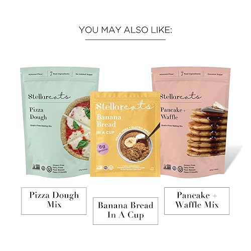 Miniatura 7 de Stellar Eats Mezcla para hornear galletas y bollos sin granos  Sin gluten, sin lácteos, a base de plantas, apta para paleo  Sabor mantecoso y