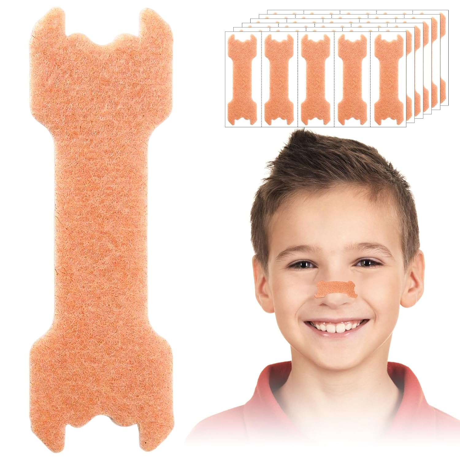 CMINAUS 30Pcs Small Size Kids Nose Strips Extra Strength Nasal Strips for Kids Girls Breathing Strip for Snoring