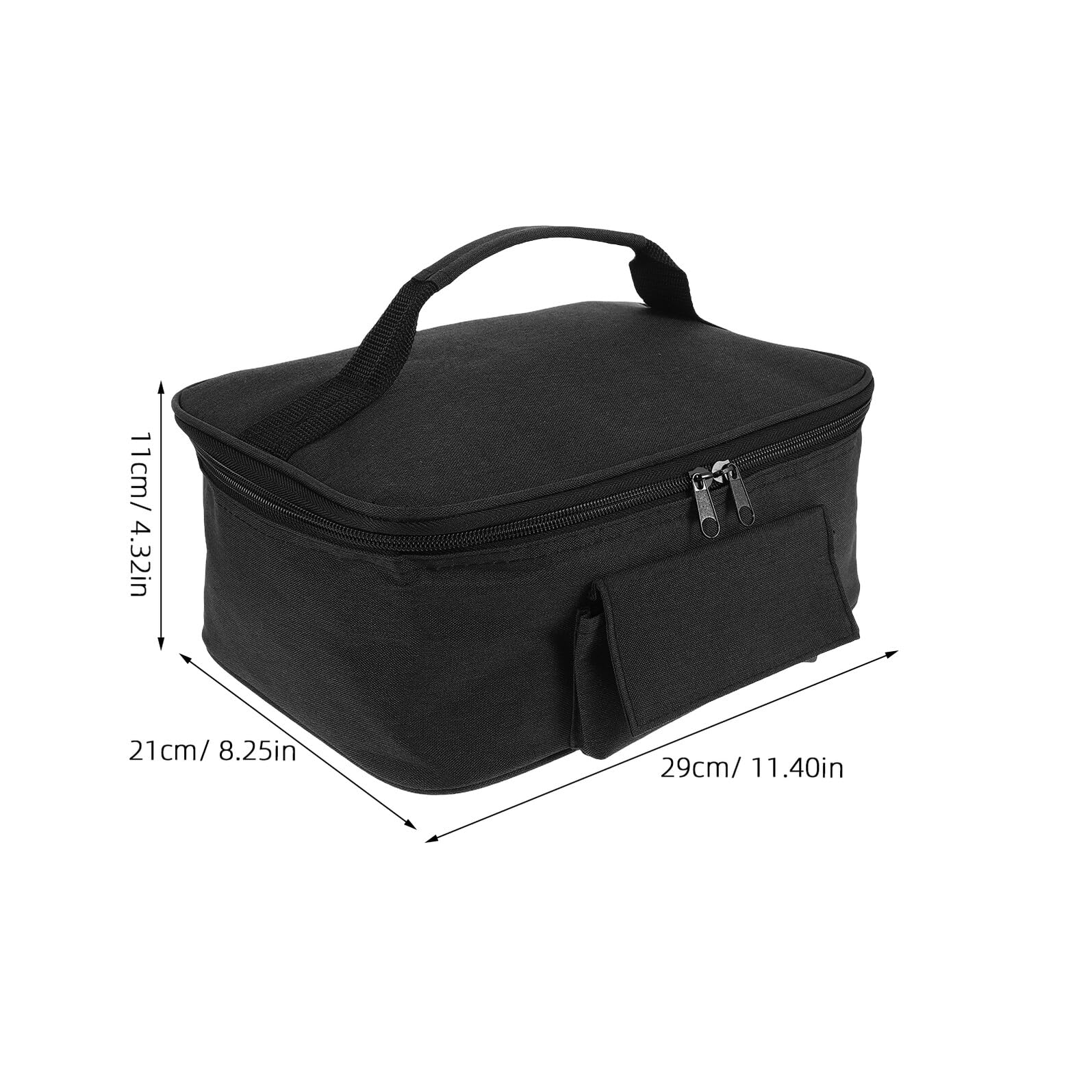 IMIKEYA Borsa termica per alimenti con riscaldamento per auto, isolante, in alluminio, per picnic e lavoro, borsa portatile per mantenere alimenti caldi o freddi, riutilizzabile e leggera