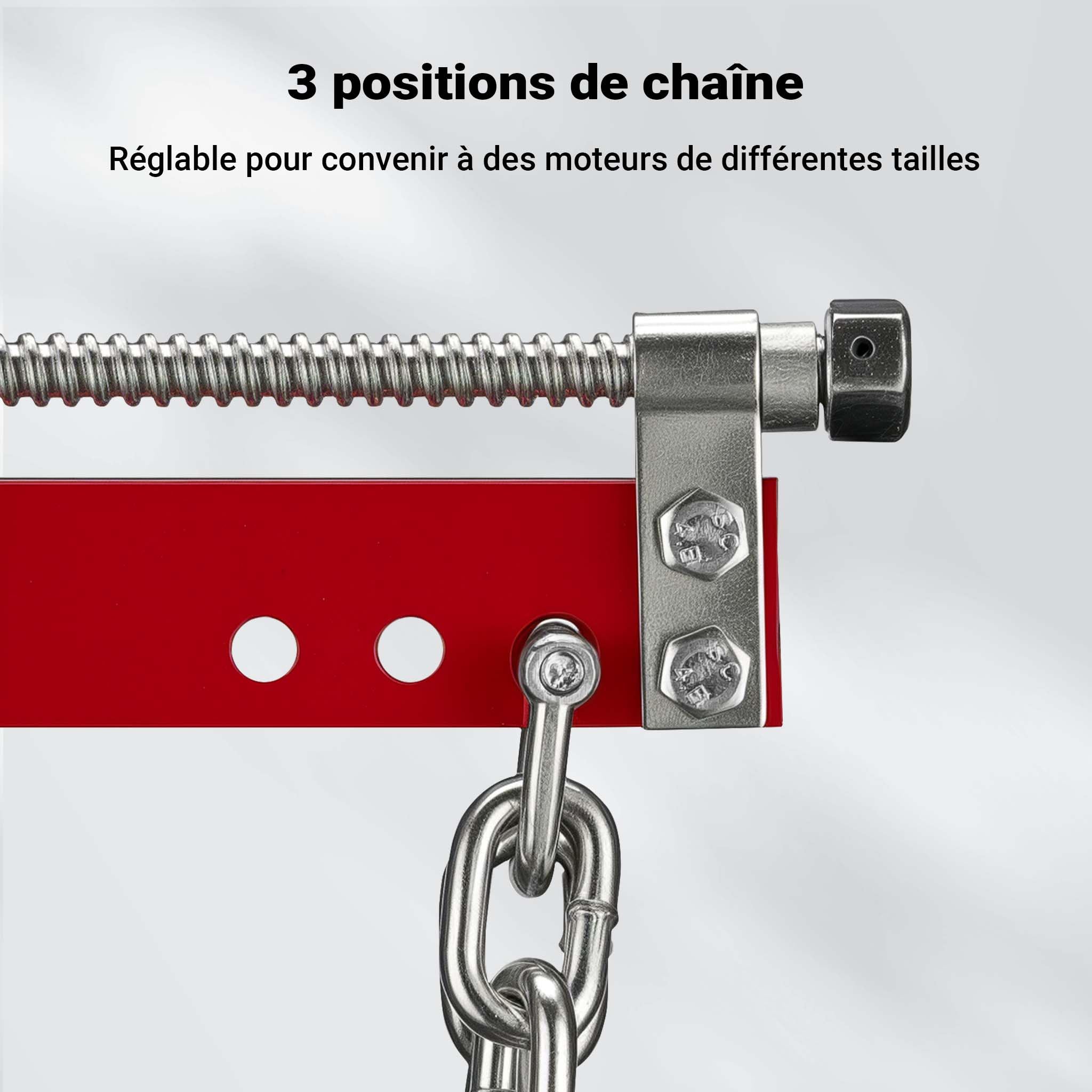 WilTec 900kg Équilibreur Charge Grues Atelier Positionnement Levage Moteur Traverse Balancier Garage