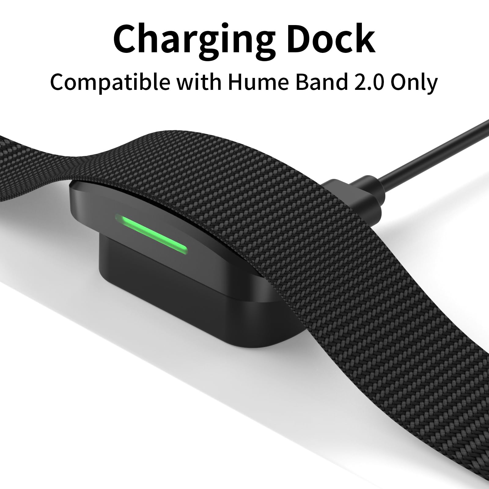 Lot de 2 stations de charge compatibles avec le chargeur Hume Band 2.0 avec