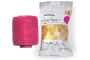 McKesson 2-Inch x 4 Yards Fiberglass Cast Tape in Distinctive Pink (10 Packs)