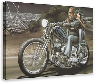 AOWNE 35+ David Mann Artwork Poster Print Ghost Rider Motorcycle Canvas Posters Wall Decor Paintings for Living Room Bedroom Office Frame-5-12x18inch(30x45cm)