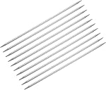 uxcell 10Pcs Aiguilles à tricoter 5.0mm de diamètre 7.87 po de longueur aiguilles à double pointe en acier inoxydable pour projets faits main DIY tricot