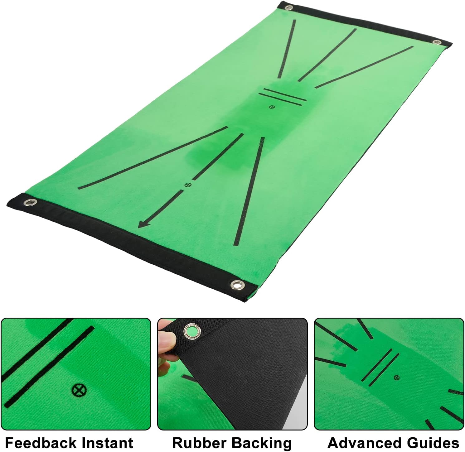 BEIAOSU Golf Practice Mat, Golf Swing Mat Portable Golf Training Aids