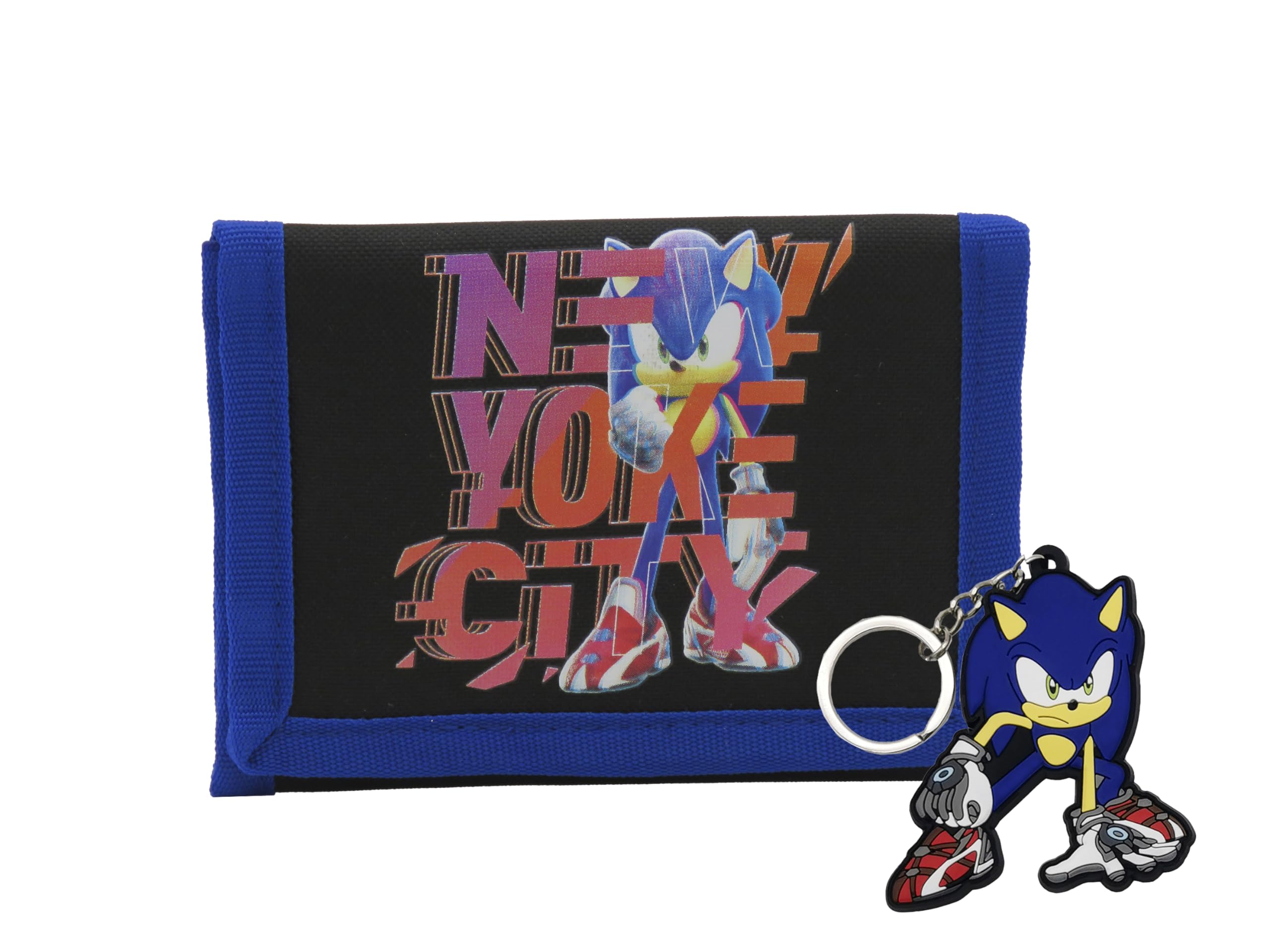 CYPBRANDS - Sonic Wallet and Keyring Gift Set in Box, Wallet, Purse, Keychain, Multicoloured, Official Product