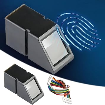 Optical Fingerprint Module Sensor R307 Fixd Sensor, Optical Fingerprint Reader Sensor Module Door Lock Access Control Red Light, Fingerprint Reader Module for Access Control Attendance (A)