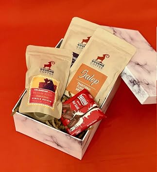 giftmoda Special Boxed Chocolate Filter Coffee Sahlep & Hot Chocolate Special Gift Set for Women