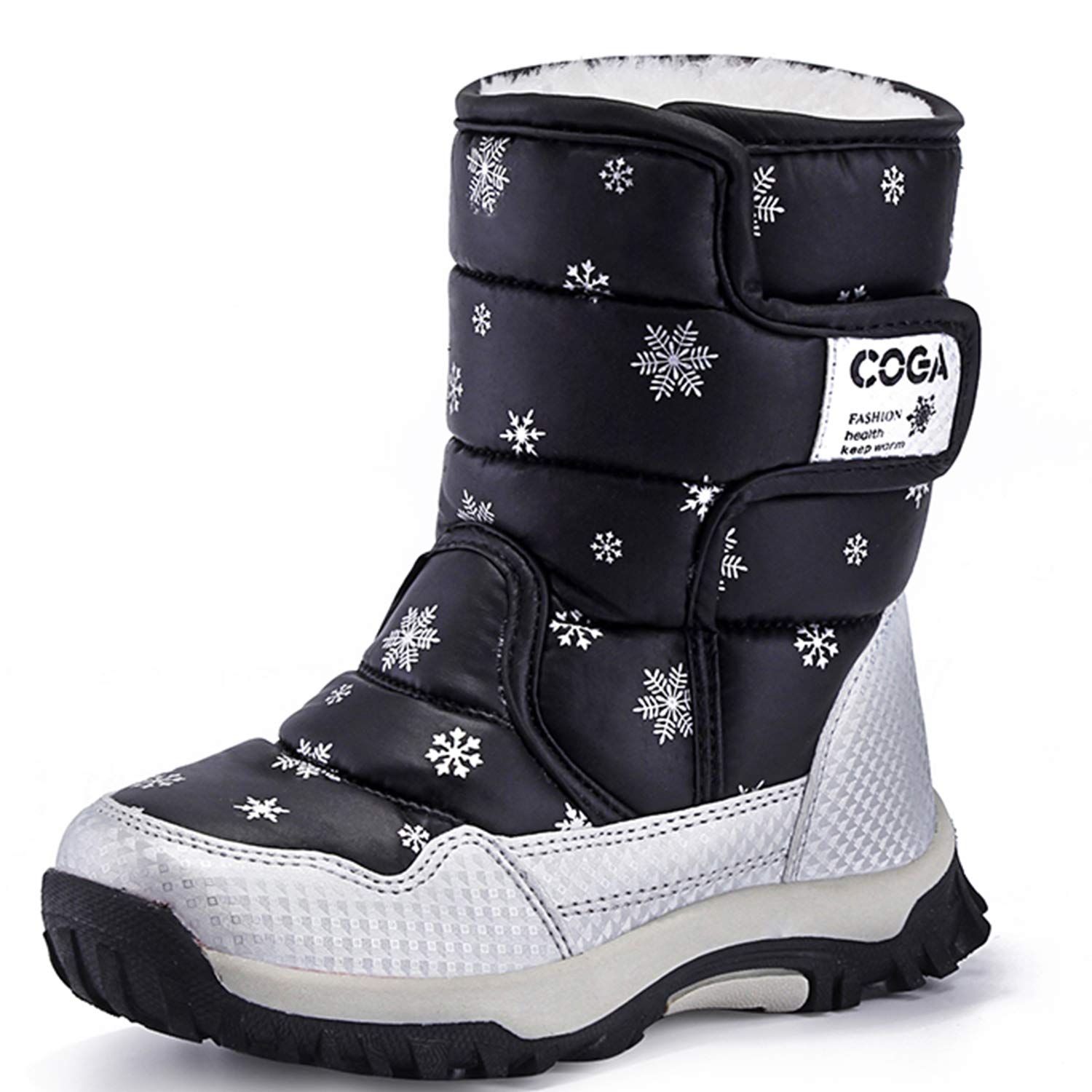 JACKSHIBO Girls Snow Boots Boys Kids Winter Boots Warm Waterproof Outdoor Boots(Toddler/Little Kid/Big Kid)
